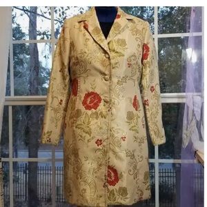 Apostrophe floral Jacket with gold detail